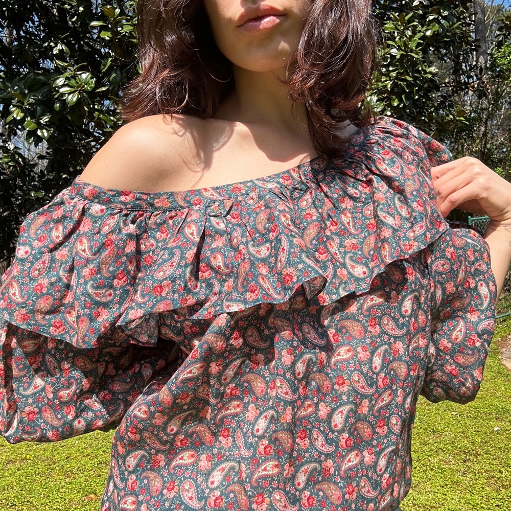Floral Doen Top